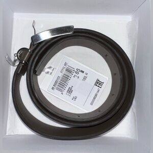 NWT Peserico Women's Luxury Brown Leather Belt with Box